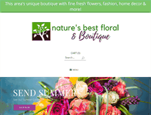 Tablet Screenshot of naturesbestfloralgb.com